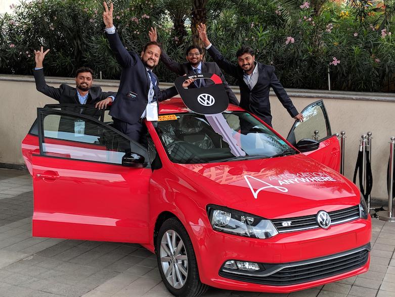 The four-member team from Nine A Business Connect won a brand-new Volkswagen Polo GT.