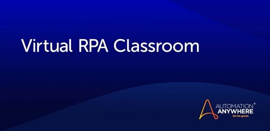 Treinamento de RPA ministrado por instrutor