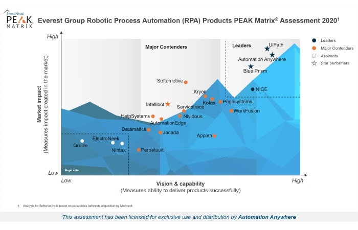 Everest Group RPA Peak Matrix 2020