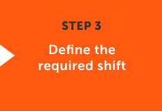 Define the required shift