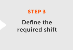 Define the required shift