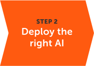 Deploy the right type of AI