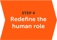 Redefine the human role