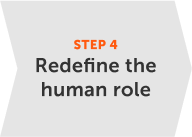 Redefine the human role