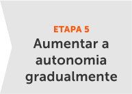 Aumentar a autonomia gradualmente