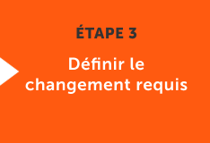 Définir le changement requis