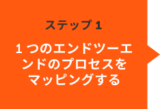1 つのエンドツーエンドのプロセスをマッピングする