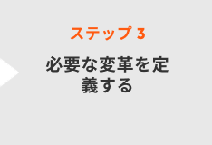 必要な変革を定義する
