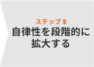 自律性を段階的に拡大する