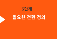 필요한 전환 정의