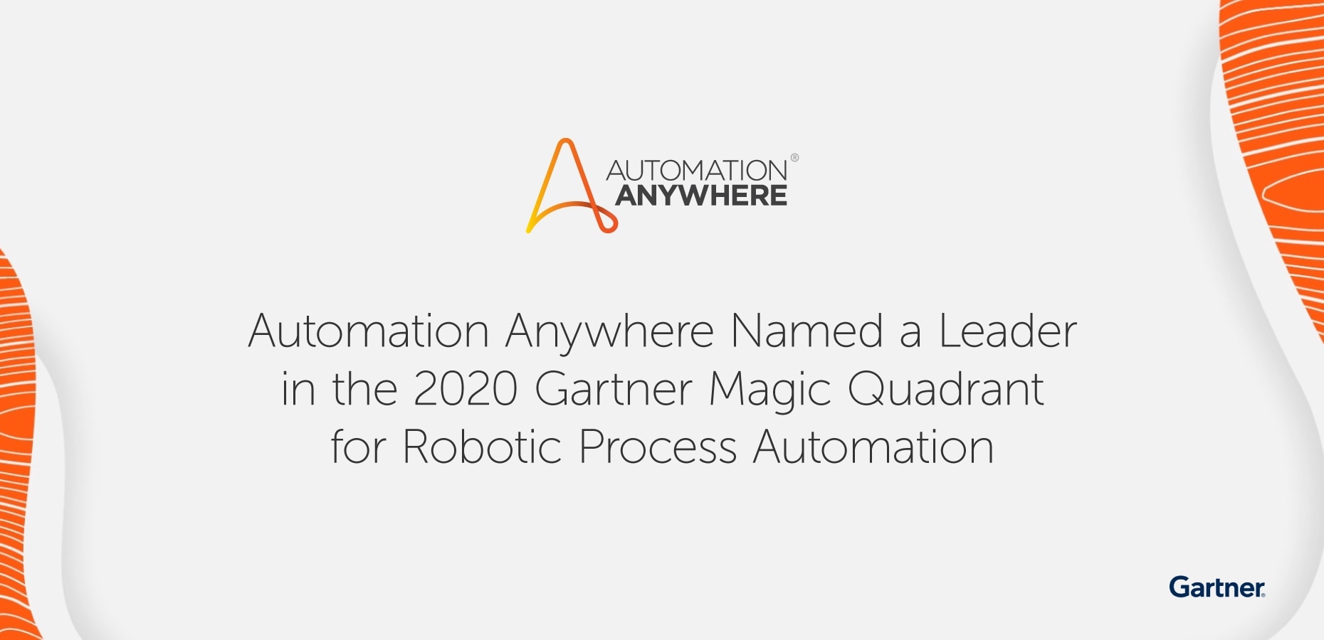 Automation Anywhere Named a Leader in the 2020 Gartner Magic Quadrant