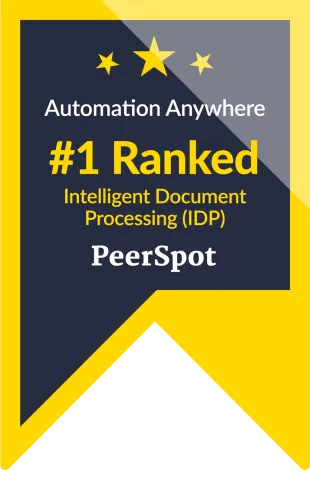 #1 Ranked in Intelligent Document Processing