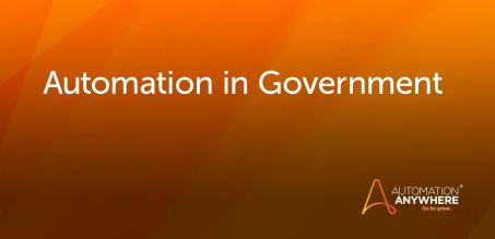 How Automation Can Elevate Government Performance