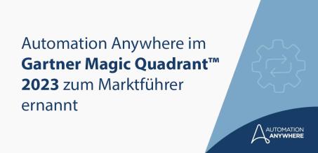 Automation Anywhere im Gartner Magic Quadrant 2023 zum Marktführer ernannt