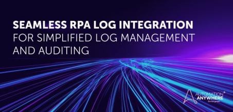 Integração perfeita de log de RPA para gerenciamento e auditoria simplificados de log